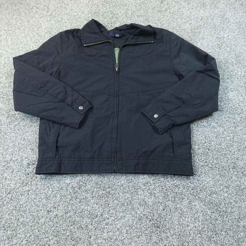 VTG Gap Jacket Mens M Navy Blue Full Zip Insulated Windbreaker Bomber Coat 90s